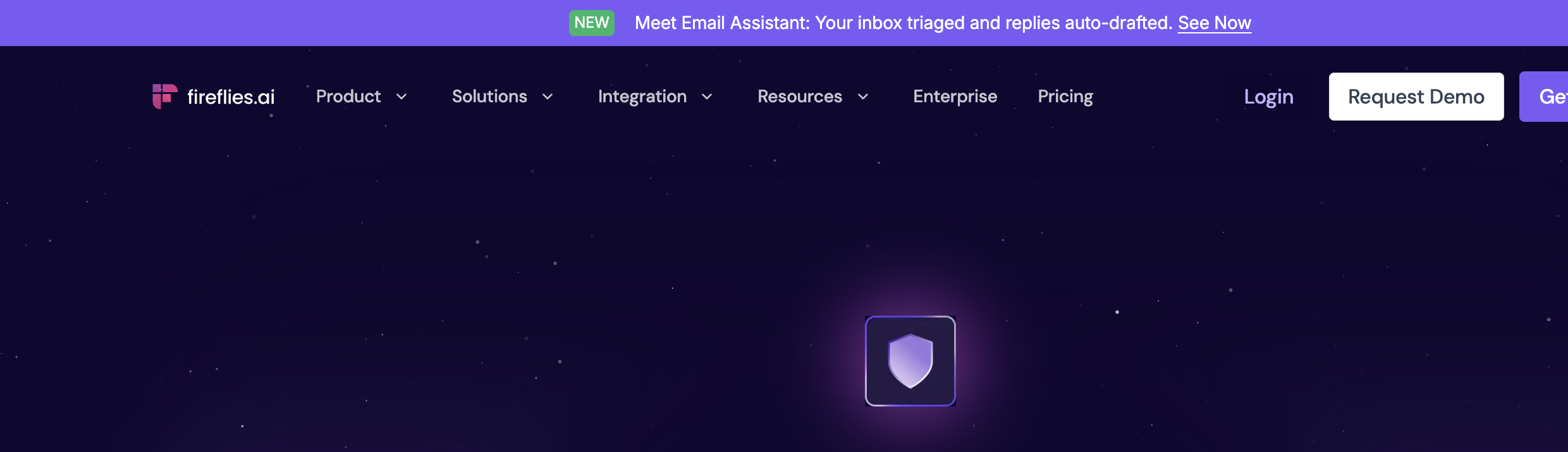 Fireflies' security page listing its SOC 2 Type II, GDPR, and HIPAA certifications alongside its Zero Data Retention policy